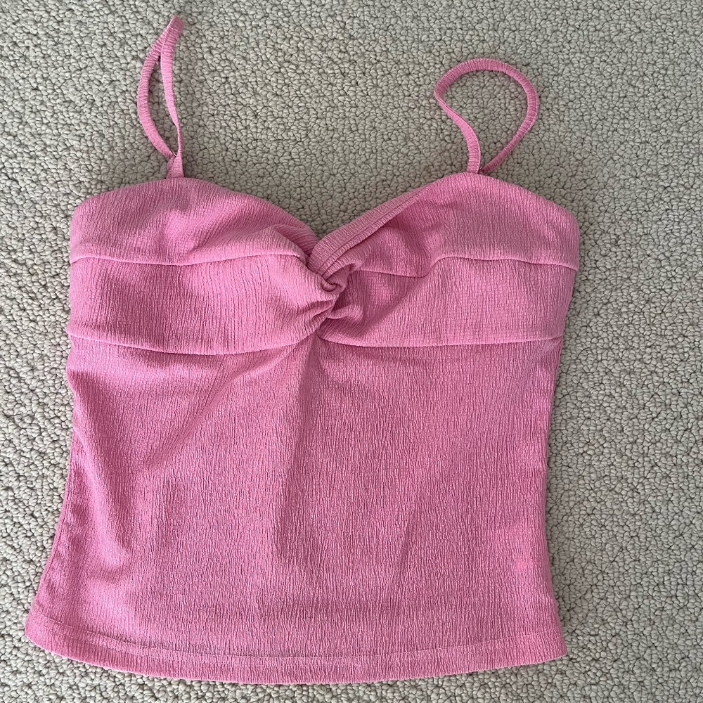 Pink twist front cami top | Princess Polly